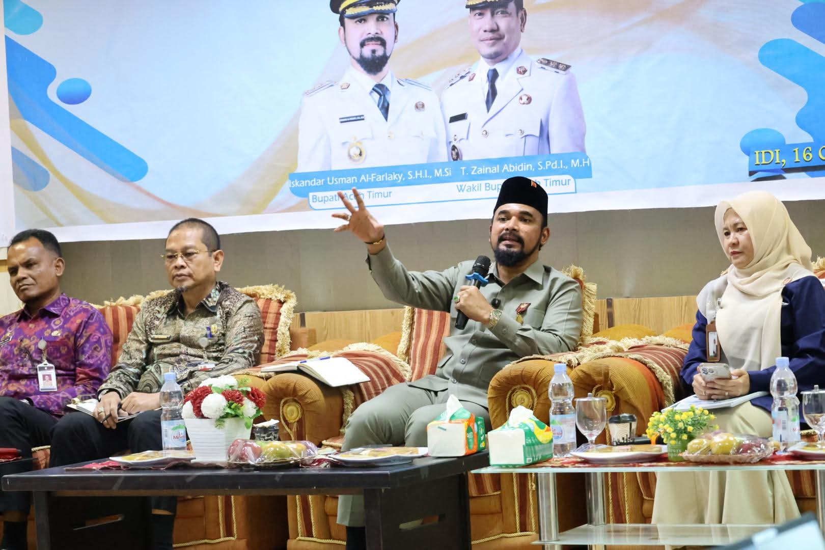 Bupati Al-Farlaky Pimpin Rakor Evaluasi Pelayanan Kesehatan Program JKN di Aceh Timur