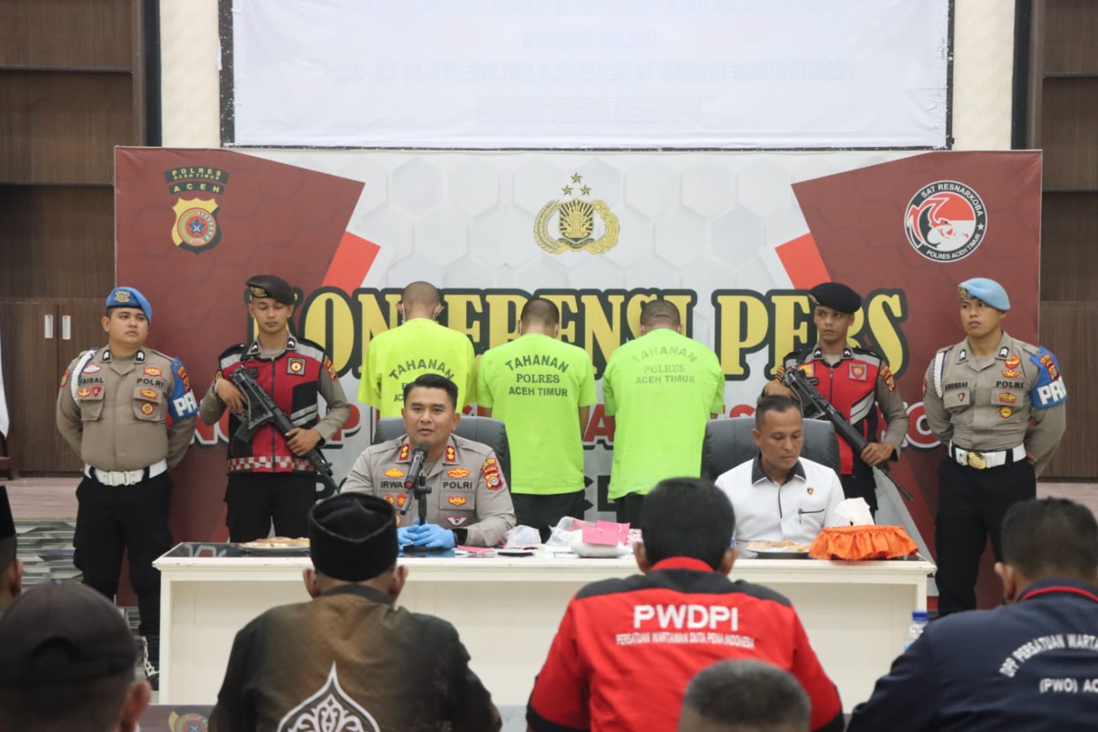 Polres Aceh Timur Ungkap Kasus Penyalahgunaan Narkotika, Amankan Sabu 920 Gram dan Tiga Tersangka