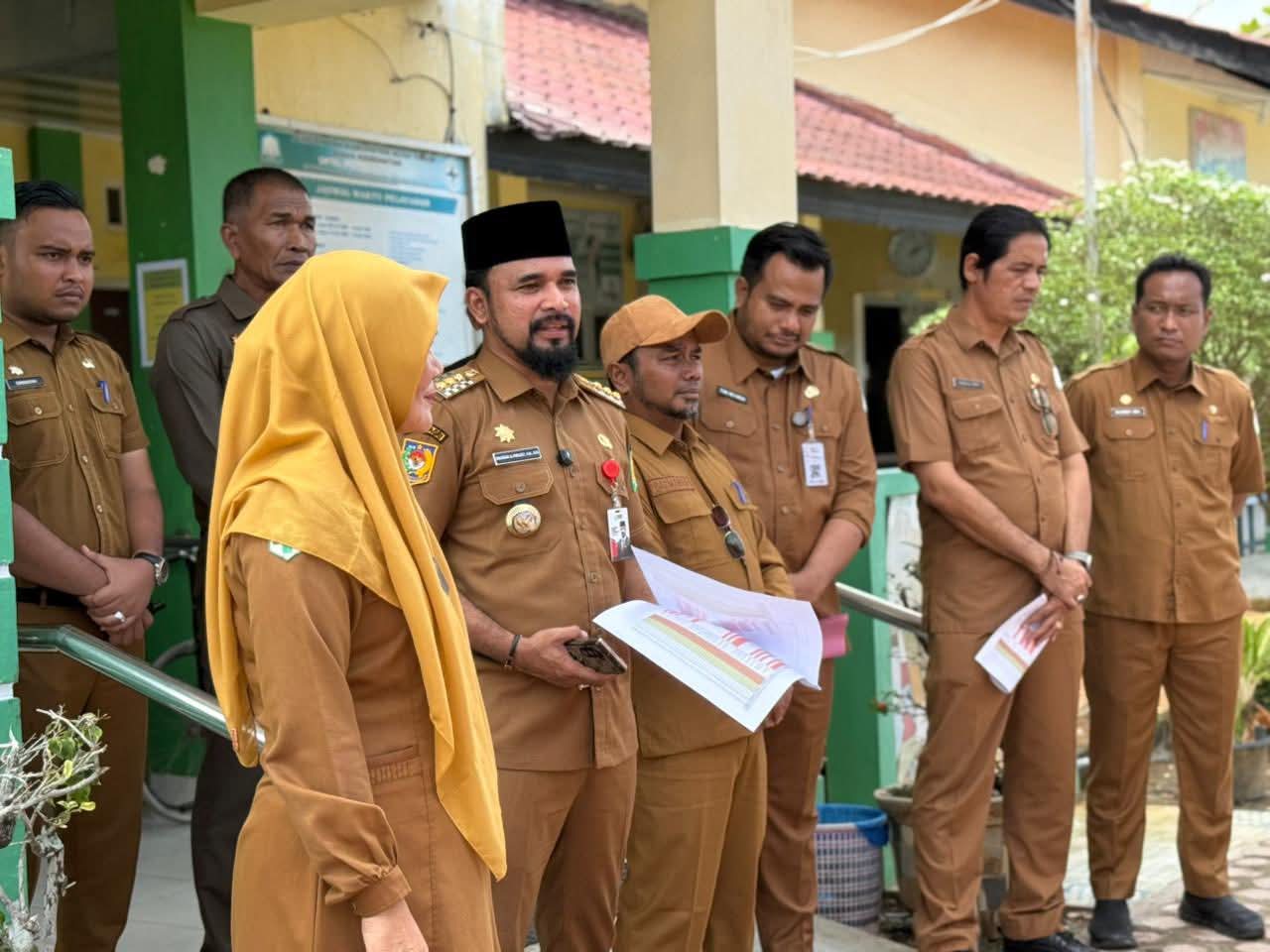 Bupati Al-Farlaky Sidak Puskesmas Julok, Minta Klarifikasi Konten Video yang Dinilai Tidak Tepat