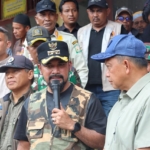 Bupati Al-Farlaky Sambut Mendagri di Lokop, Paparkan Kondisi Pascabanjir