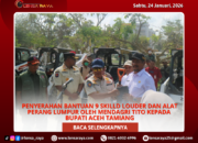 Aceh Tamiang Terima Bantuan 9 Skilld Louder dan Alat Perang Lumpur
