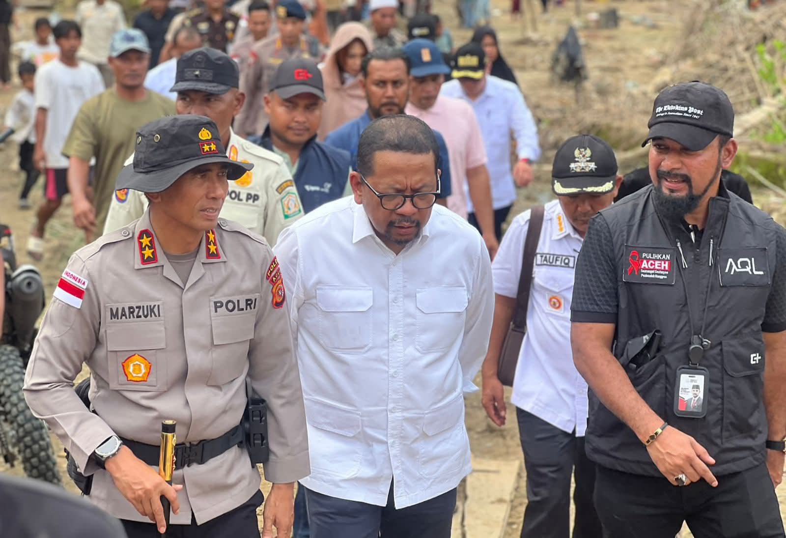 Bupati Al-Farlaky Bersama Kapolda Aceh Sambut Kunjungan Kepala Staf Presiden