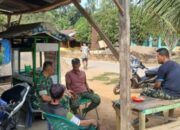 Bangun Silaturahmi ke Desa Binaan, Babinsa Komsos Bersama Tomas Setempat
