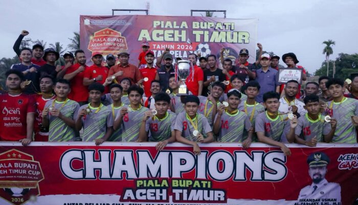 Tumbangkan Lawan, SMAN 1 Idi Rayeuk Rebut Takhta Juara Piala Bupati Al-Farlaky 2026