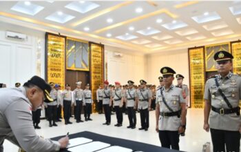 Kapolres Aceh Timur Lantik 4 Pejabat Baru, Minta Jaga Profesionalisme