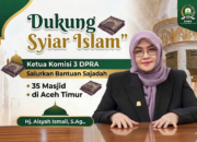 Dukung Syiar Islam, Ketua Komisi 3 DPRA Salurkan Bantuan Sajadah untuk 35 Masjid di Aceh Timur