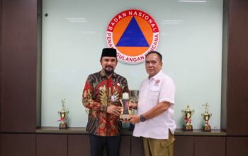 Bupati Al-Farlaky Temui BNPB Bahas Dana Banjir Tahap II
